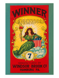 Winner Broom Label