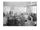 Roy Takano [IE  Takeno] at Town Hall Meeting  Manzanar Relocation Center  California