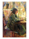 Young Girl Writing