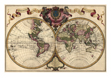 World Map Prepared for Then French King