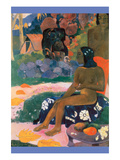 Tahitian Girl Nude Sits on Fabric