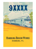 9Xxxx Bullet Train Broom Label