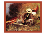 Helleu Sketching with His Wife
