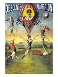 French Balloon Circus Poster