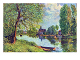 River Landscape at Moret-Sur-Loing