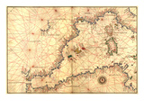 Portolan or Navigational Map of the Western Mediterranean from Gibraltar to Piedmont and Sardinia
