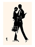 Young Couple in Formal Attire Dance