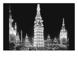 Luna Park at Night in Coney Island