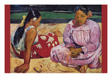 Tahitian Women on Beach