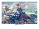 African American Unit  the 54th Massachusetts Overruns Fort Wagner