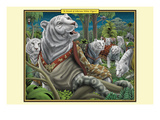 A Streak of Siberian White Tigers