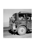 Drought Refugees Migrate by Car