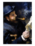 Claude Monet Reading a Newspaper