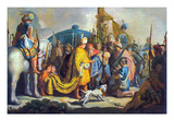 David with Goliath before Saul