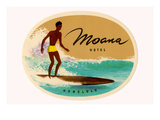 Moana Hotel Luggage Label