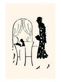 Dressed Woman Walks into a Restaurant