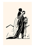 Couple Side by Side Moving Toward a Wedding Ceremony