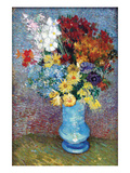 Flowers in a Blue Vase by Van Gogh