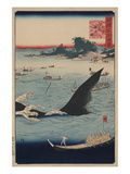 Whale Hunting at the Island of Goto in Hizen (Hizen Goto Kujiraryo No Zu)