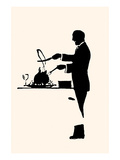 Manservant Carves a Turkey