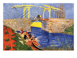 The Langlois Bridge at Arles with Women Washing
