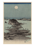 Evening View of Eight Famous Sites at Kanazawa in Musashi Province (Uyokanazawa Hassshoyakei) 1