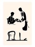 Homemaker Being Served by a Maid