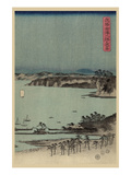 Evening View of Eight Famous Sites at Kanazawa in Musashi Province (Uyokanazawa Hassshoyakei) 1