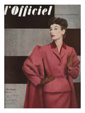 L'Officiel  September 1952 - Tailleur de Christian Dior