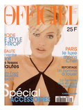 L'Officiel  April 1996 - Karen Mulder Habillée Par Céline