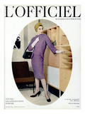 L'Officiel  October 1957 - Robe de Balenciaga