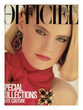L'Officiel  September 1983 - Chanel  Robe du Soir en Mousseline de Soie À Encolure Nouée