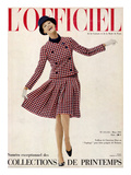 L'Officiel  March 1965 - Tailleur de Christian Dior Entopkapi Pure Laine Peignée de Raimon