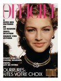 L'Officiel  November 1989 - Michaela Porte une Pelisse d'Yves Saint Laurent