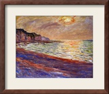 Beach at Pourville  Sunset  1882