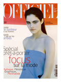 L'Officiel  February 1998 - Lonneke Engel Porte une Robe en Voile Opaque de Jil Sander