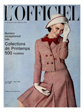 L'Officiel  March 1964 - Tailleur de Christian Dior