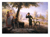 Female Bicyclist  1892