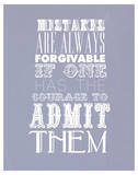 Mistakes Are Always Forgivable