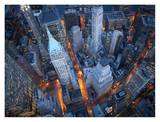 Aerial view of Wall Street