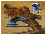 Gun & Holster on Table