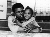 Muhammad Ali   with His Daughter Maryum  1974