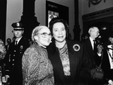Rosa Parks and Coretta Scott King  at the Rosa Parks Sculpture Unveiling 1991
