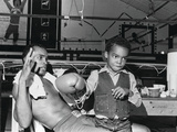 Sugar Ray Leonard with Son  Ray Leonard  Jr