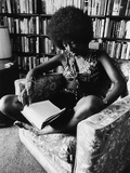 Singer Natalie Cole Relaxing with a Book  1973