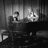 Entertainer Nat King Cole and His Guest Star Betty Hutton  the Nat King Cole Show  1957