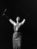 Legendary Entertainer Josephine Baker Addresses Her Adoring Fans