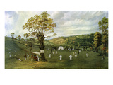 Cricket Match Between Nottingham and Leicester