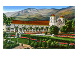 California: Santa Barbara Mission and Grounds