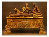 Painted Etruscan Sarcophagus